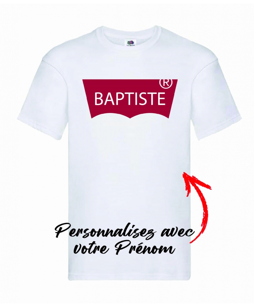 Baptiste cadeau personnalisé prénom Baptiste' T-shirt Homme
